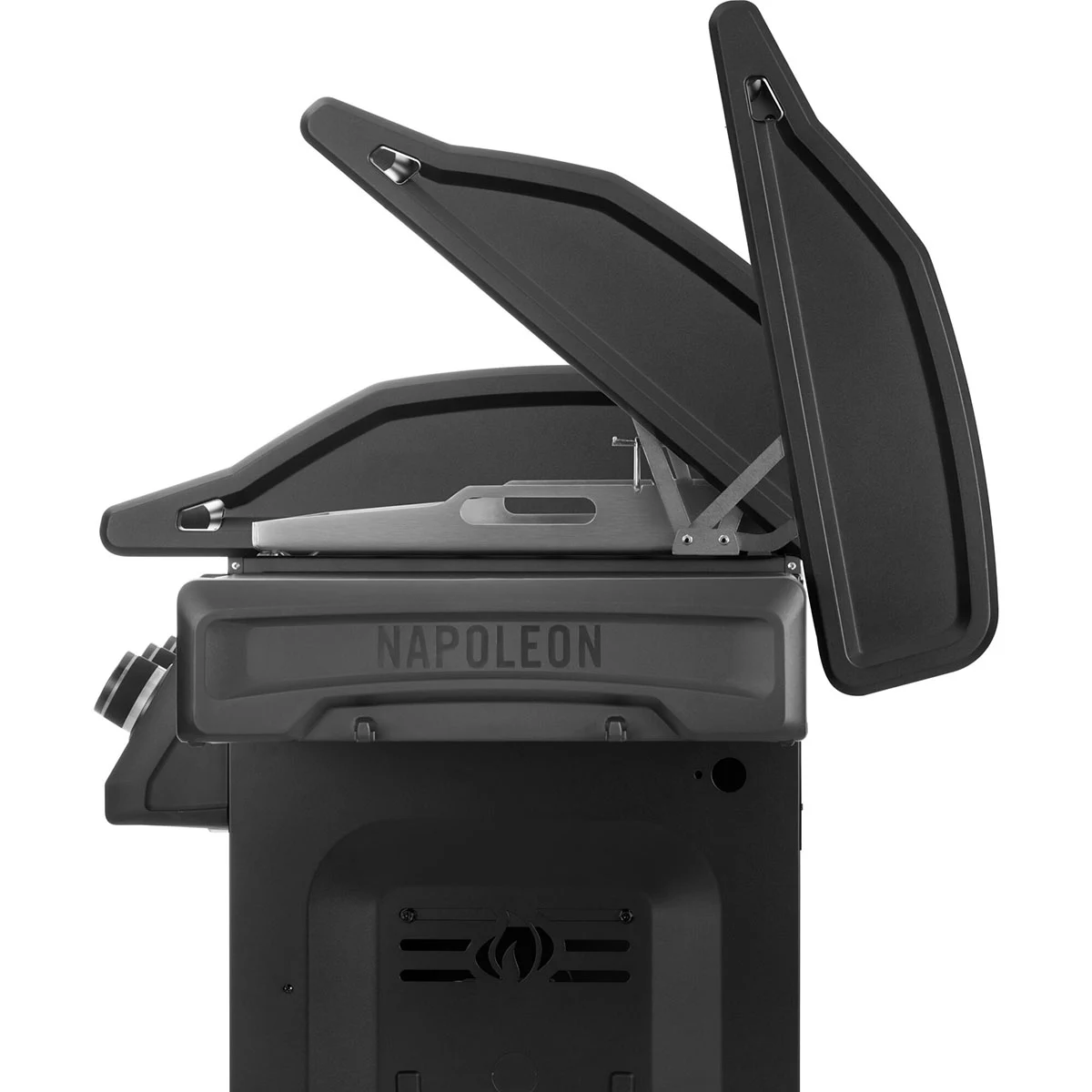 Газовий гриль-планча Napoleon Rogue Pro 30 155х64х107 см Нержавіюча сталь чорний мат