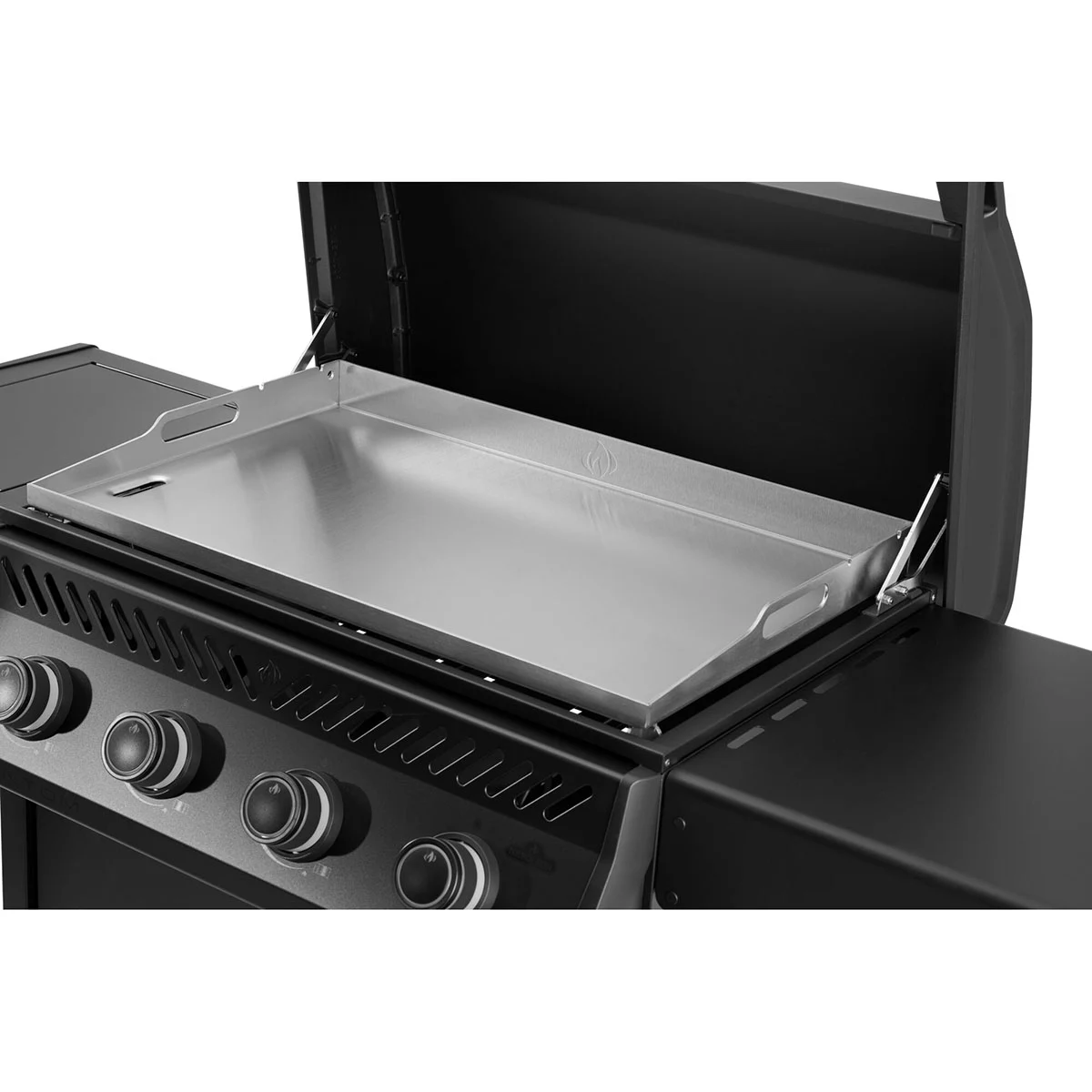 Газовий гриль-планча Napoleon Rogue Pro 30 155х64х107 см Нержавіюча сталь чорний мат