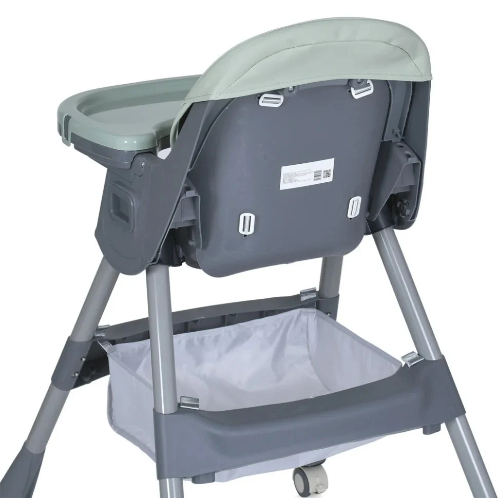 Стільчик для годування M 5722 20 кг 5-ти точковий екокожа 75х60х94 см Mint