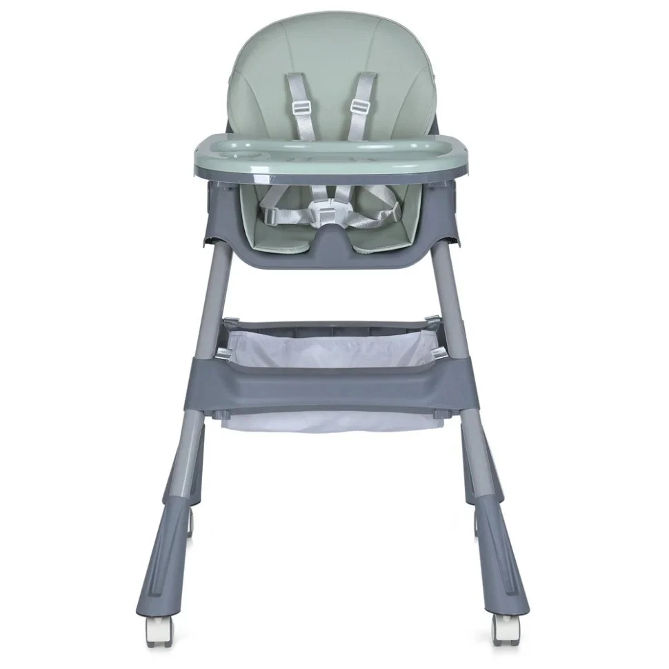 Стільчик для годування M 5722 20 кг 5-ти точковий екокожа 75х60х94 см Mint