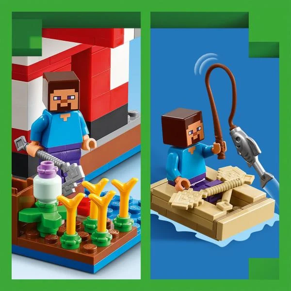 Конструктор LEGO Minecraft Грибний будинок 500 деталей пластик різнобарвний