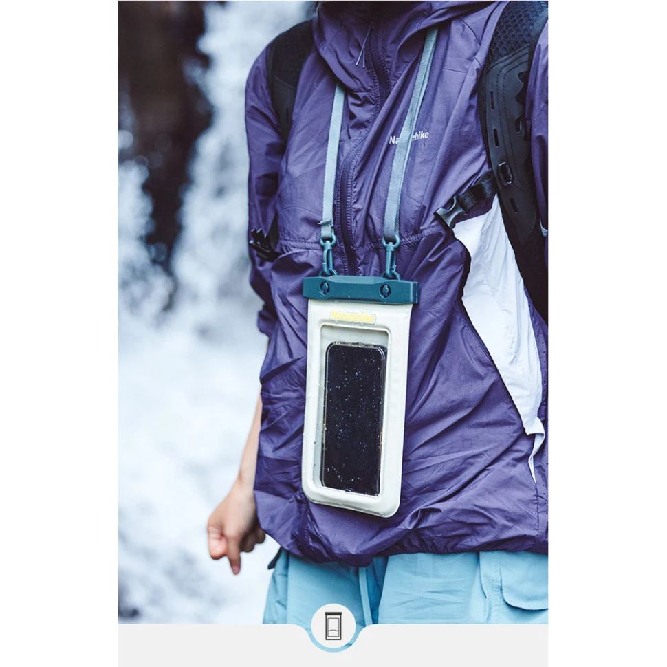 Водонепроникний чохол для телефону IPX8 Naturehike CNK2300BS015 ПВХ 23х13,5х1,3 см синій