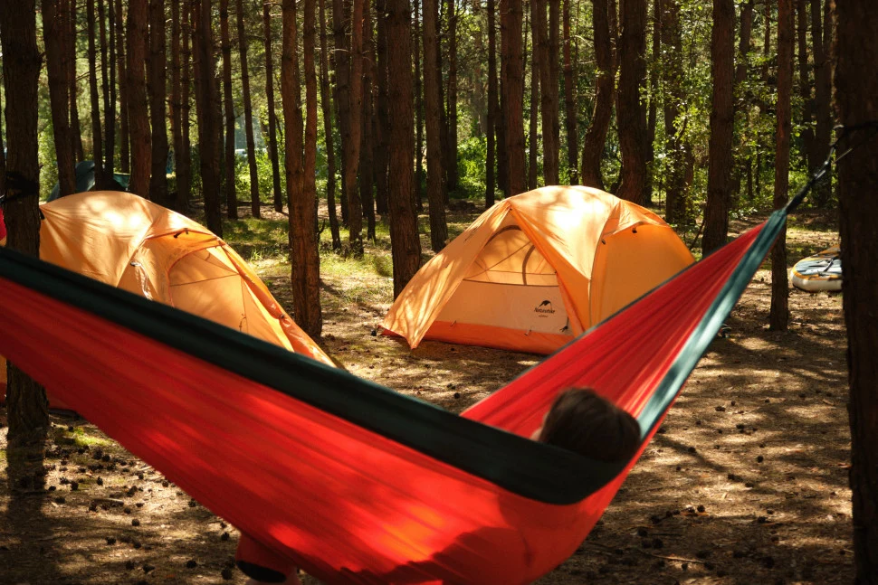 Гамак одномісний Naturehike NH21DC011 3 м поліефірна емаль помаранчевий 1,5 кг 180 кг