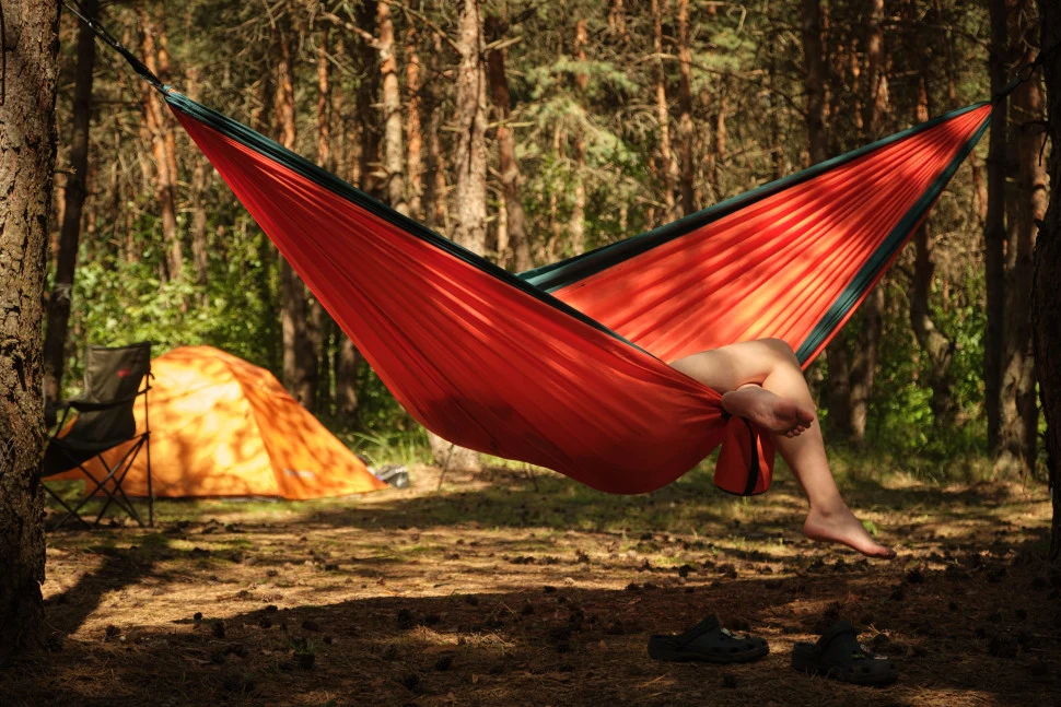 Гамак одномісний Naturehike NH21DC011 3 м поліефірна емаль помаранчевий 1,5 кг 180 кг