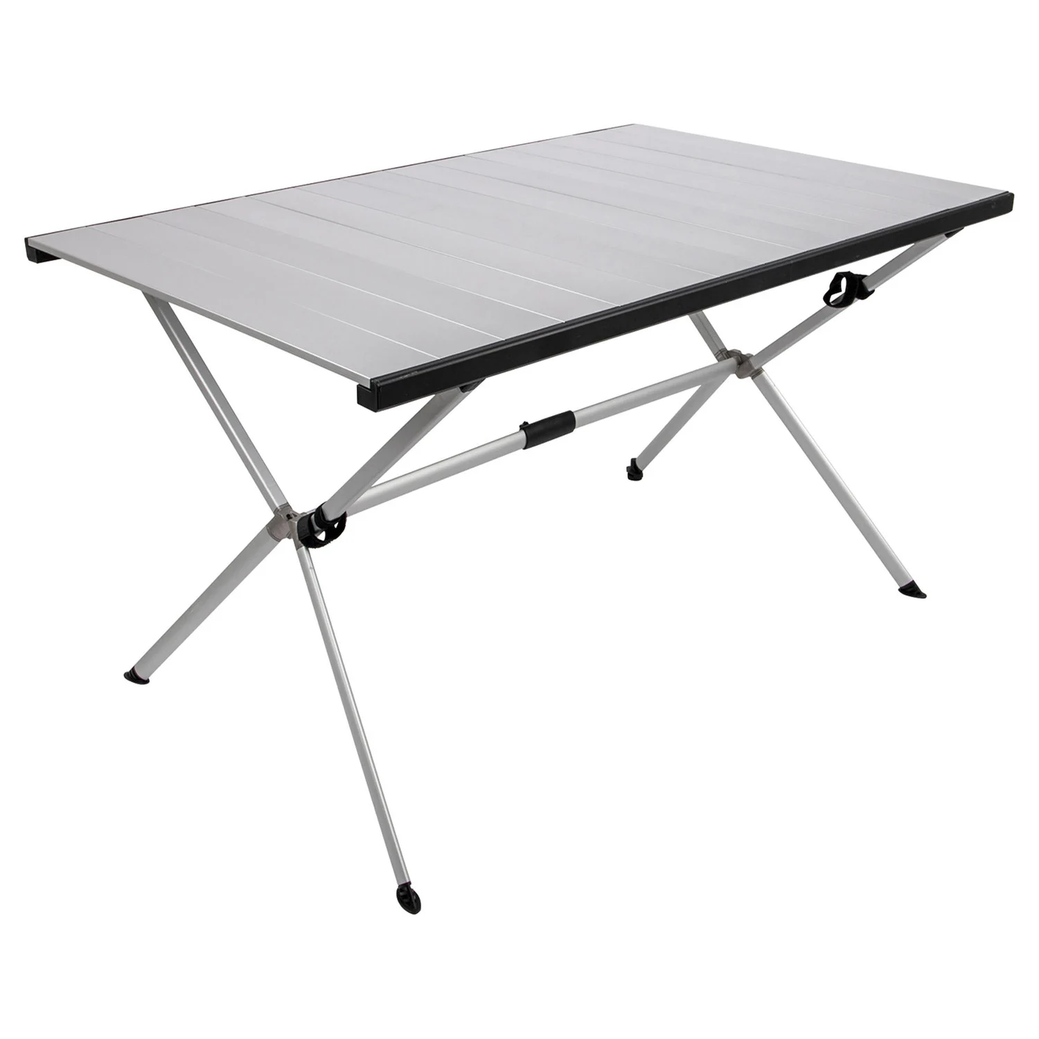 Складний стіл Bo-Camp Lamel 121x80 см алюмінієвий сріблястий 35 кг