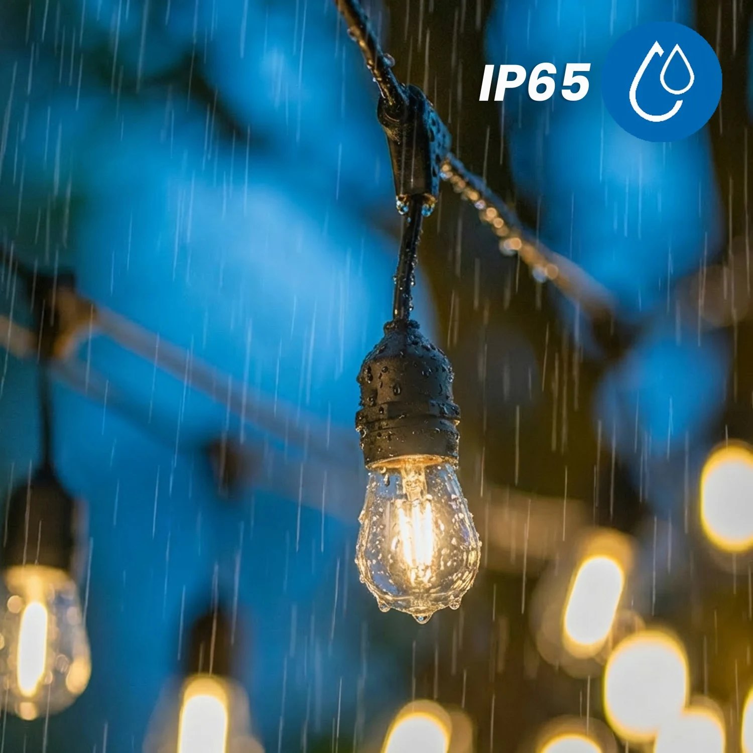 Вулична LED гірлянда Lumiled Sollis 2 20 м 30 LED E27 тепле світло IP65 USB-C
