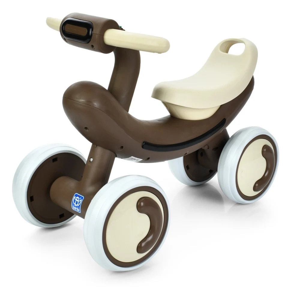 Каталка-толокар Bambi M 6239E-17 до 30 кг пластикова 58x35x44 см коричнева з Bluetooth і музикою