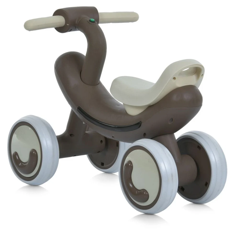 Каталка-толокар Bambi M 6239E-17 до 30 кг пластикова 58x35x44 см коричнева з Bluetooth і музикою