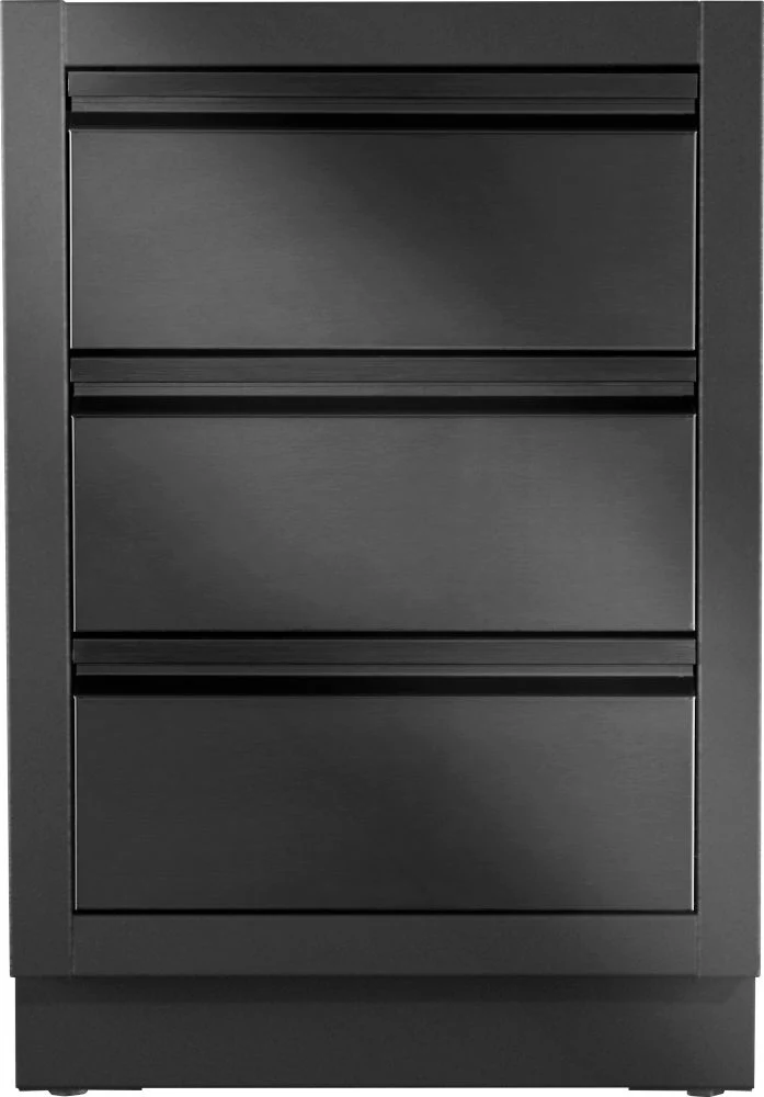 Тумба Oasis IM-2DC-MK-1 з двома висувними ящиками 61х61х90 см оцинкована сталь чорна