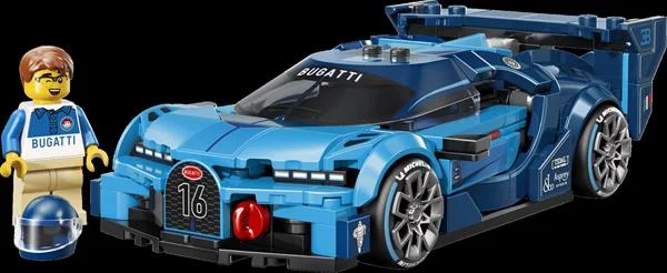 Конструктор LEGO Speed Champions Спортивний автомобіль Bugatti Vision GT 284 деталі пластик різнобарвний
