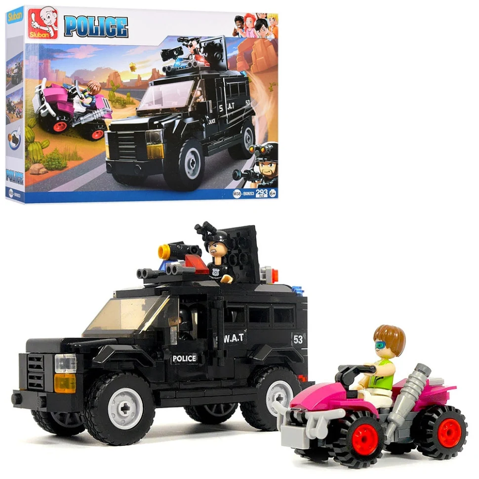 Детский конструктор Police-Swat M38-B0653 293 детали Пластик 29х19х5 см