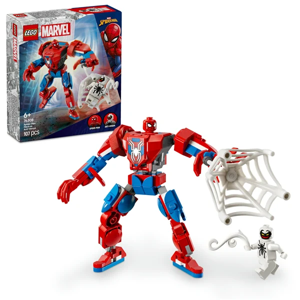 Конструктор LEGO Super Heroes Робот Людини-павука 107 деталей Пластик Різнобарвний