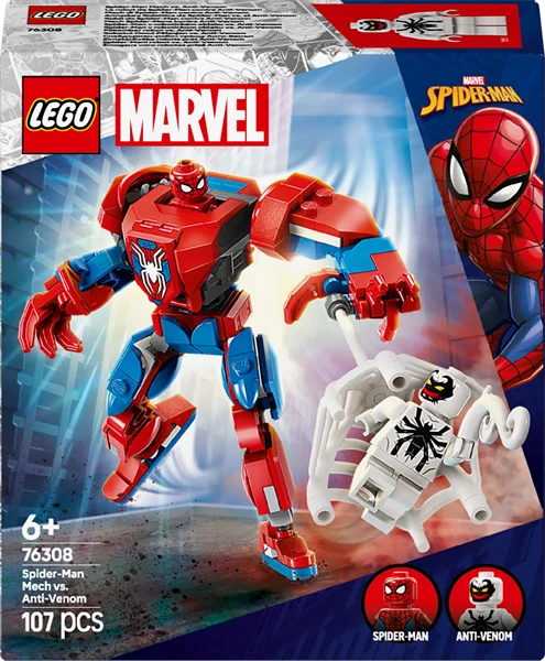 Конструктор LEGO Super Heroes Робот Людини-павука 107 деталей Пластик Різнобарвний