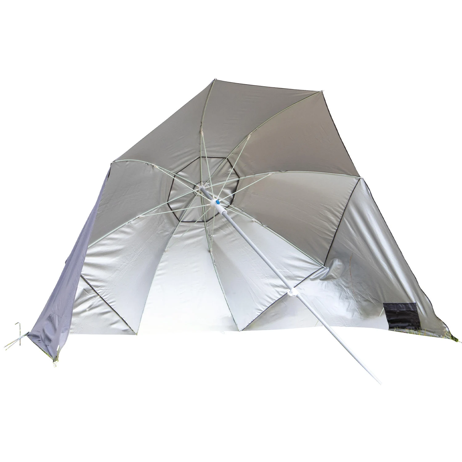 Зонт-палатка Bo-Camp Parasol 200х210 см поліестер 210D сірий/сріблястий