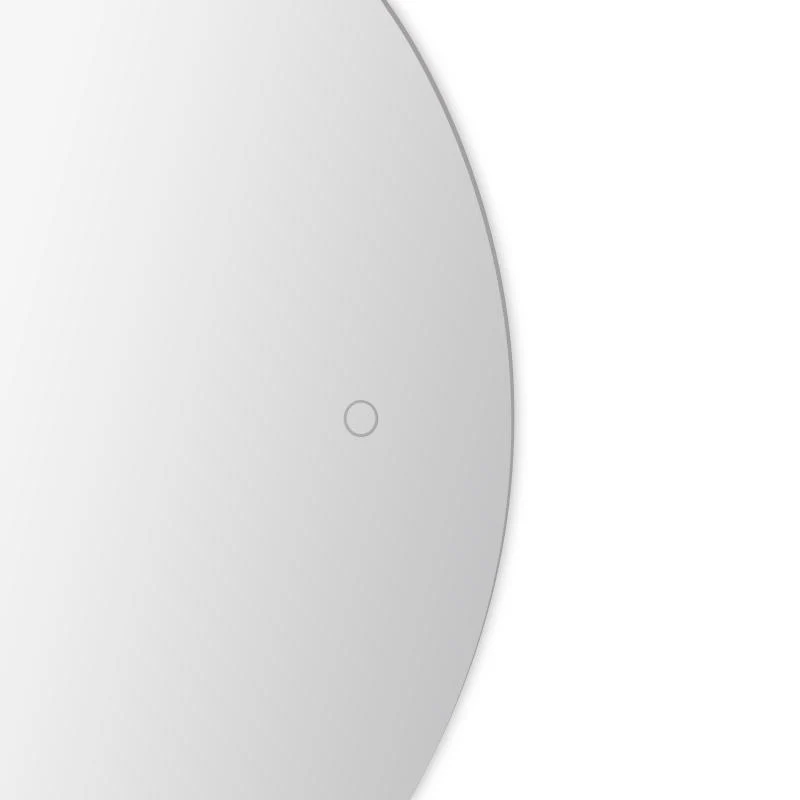 Дзеркало Qtap Taurus HR1200 LED Touch 800x1200 мм чорне з антизапотіванням і димером