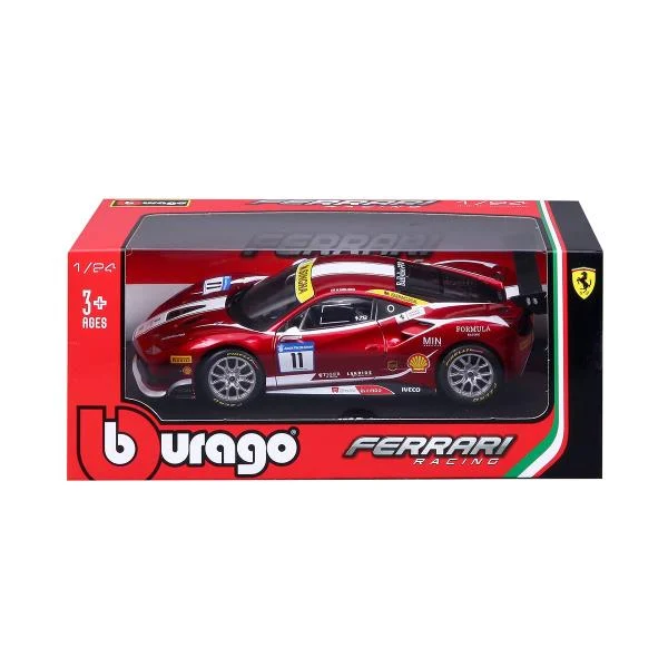Автомодель Ferrari 488 Challenge 1:24 метал червоний з відкриваючими дверима