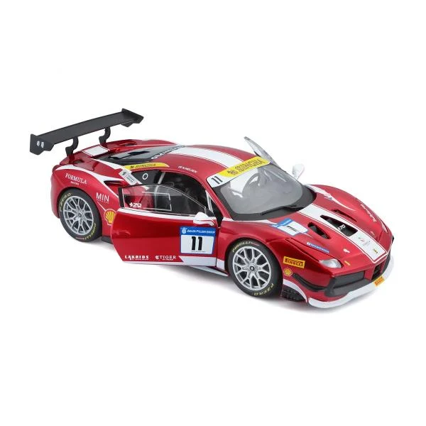 Автомодель Ferrari 488 Challenge 1:24 метал червоний з відкриваючими дверима