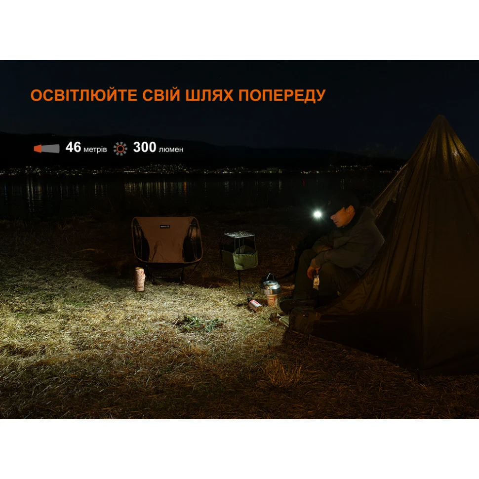 Ліхтар Fenix E04R 300 лм полікарбонат 58,5х30х29,8 мм білий