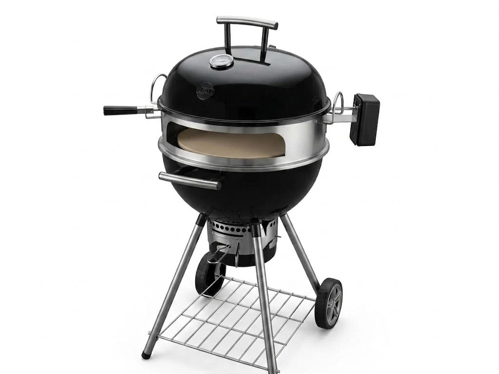 Вугільний гриль Kettle Patriot 57 см сталь 68х62х106 см чорний