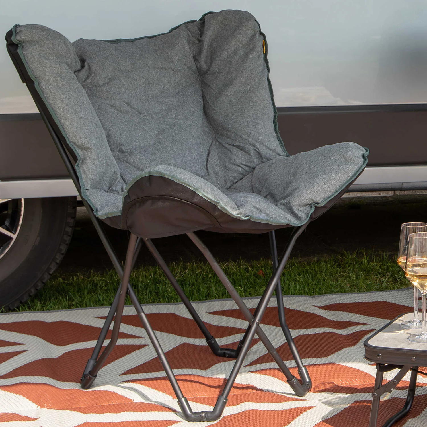 Крісло розкладне Bo-Camp Himrod 68х42 см сталь зелений Polyester 600D