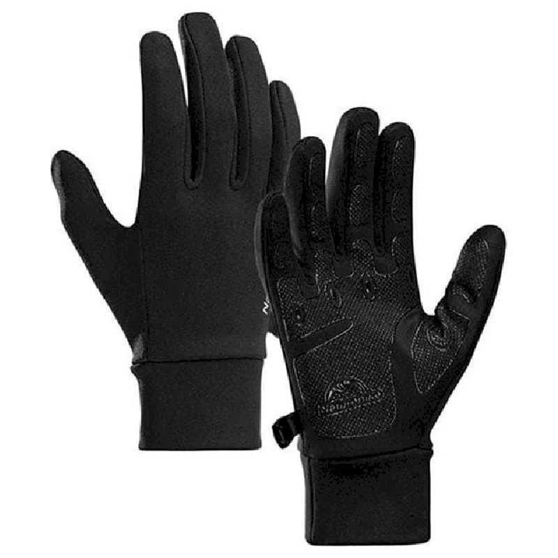 Рукавички трикотажні з покращеним хватом Naturehike NH20FS032 92% поліестер 8% спандекс L чорні