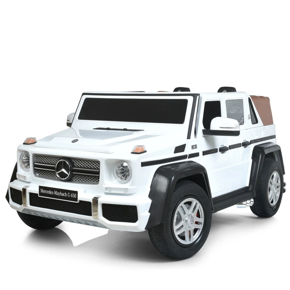 Детский электромобиль Джип Mercedes-Maybach G650 180x120x80 см экокожа 2 места до 100 кг