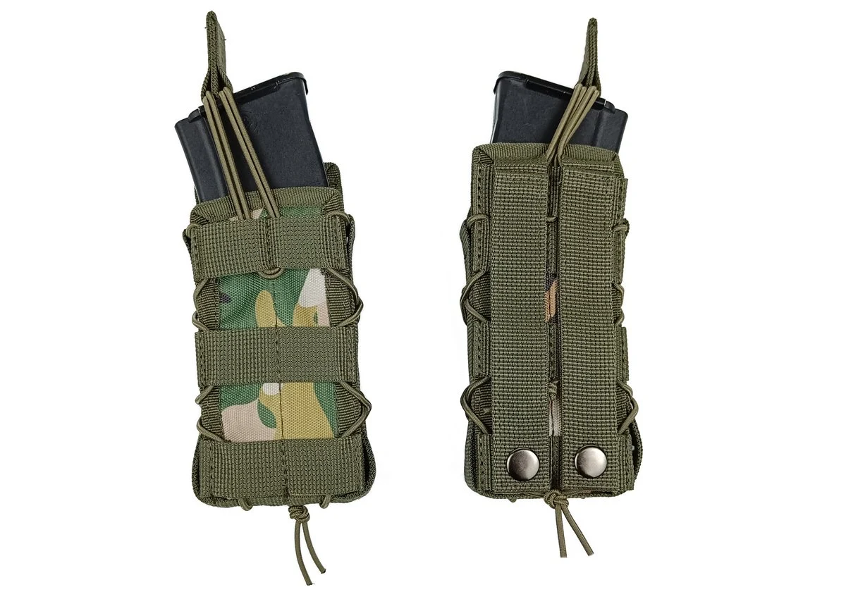 Підсумок одинарний для магазину АК/РПК MOLLE Cordura 1050 30 см мультикам