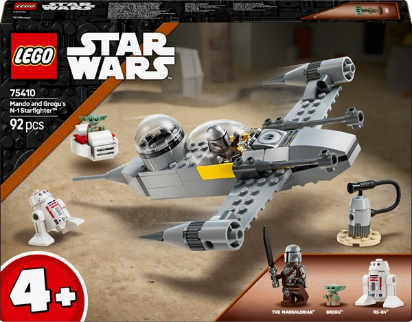 Конструктор LEGO Зоряний винищувач N-1 Мандо й Ґроґу 92 деталі пластик різнобарвний