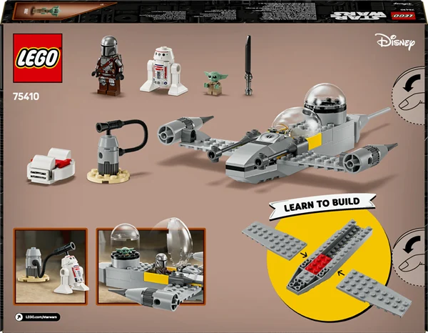 Конструктор LEGO Зоряний винищувач N-1 Мандо й Ґроґу 92 деталі пластик різнобарвний
