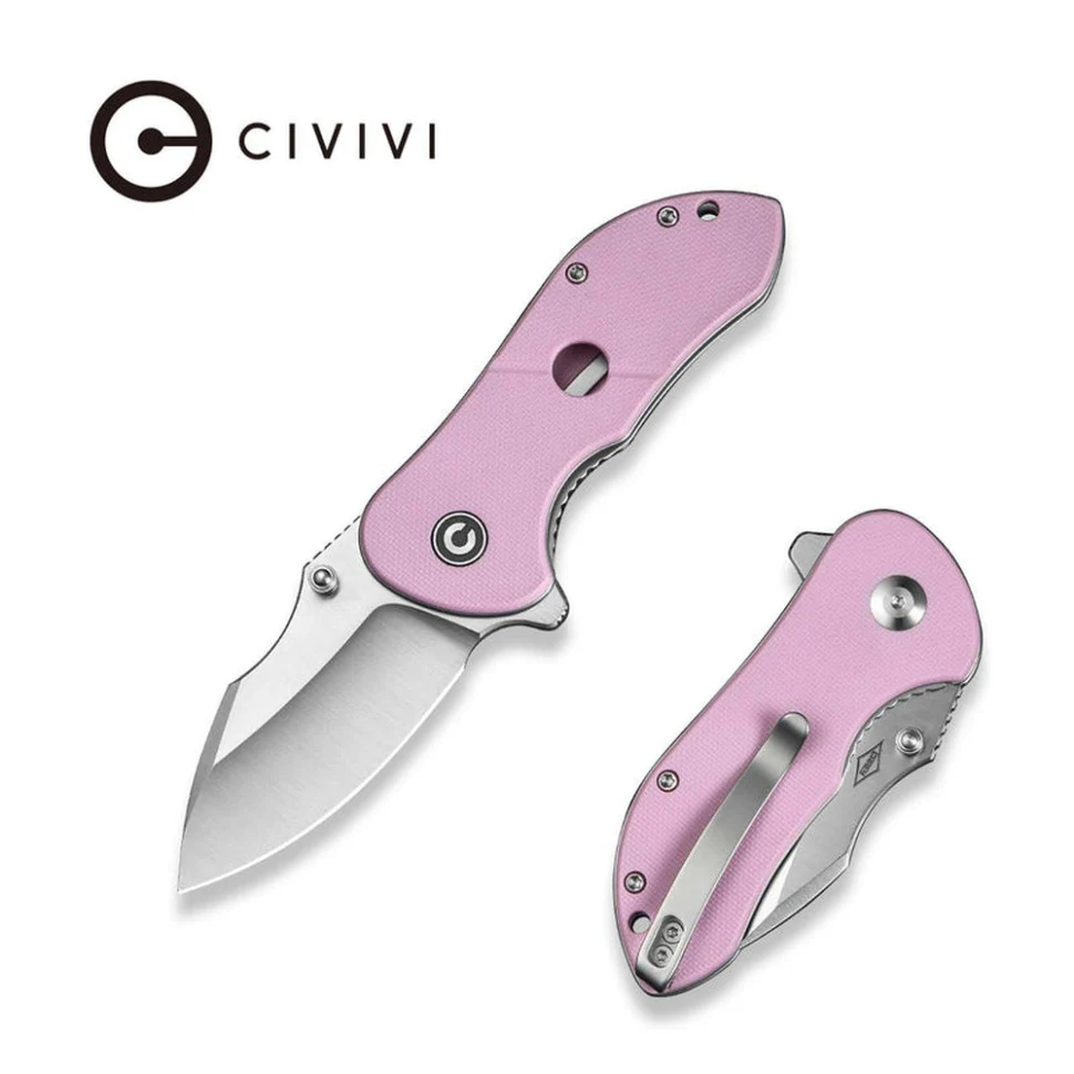 Складаний ніж Civivi Gordo D2 63,8 мм G10 рожевий