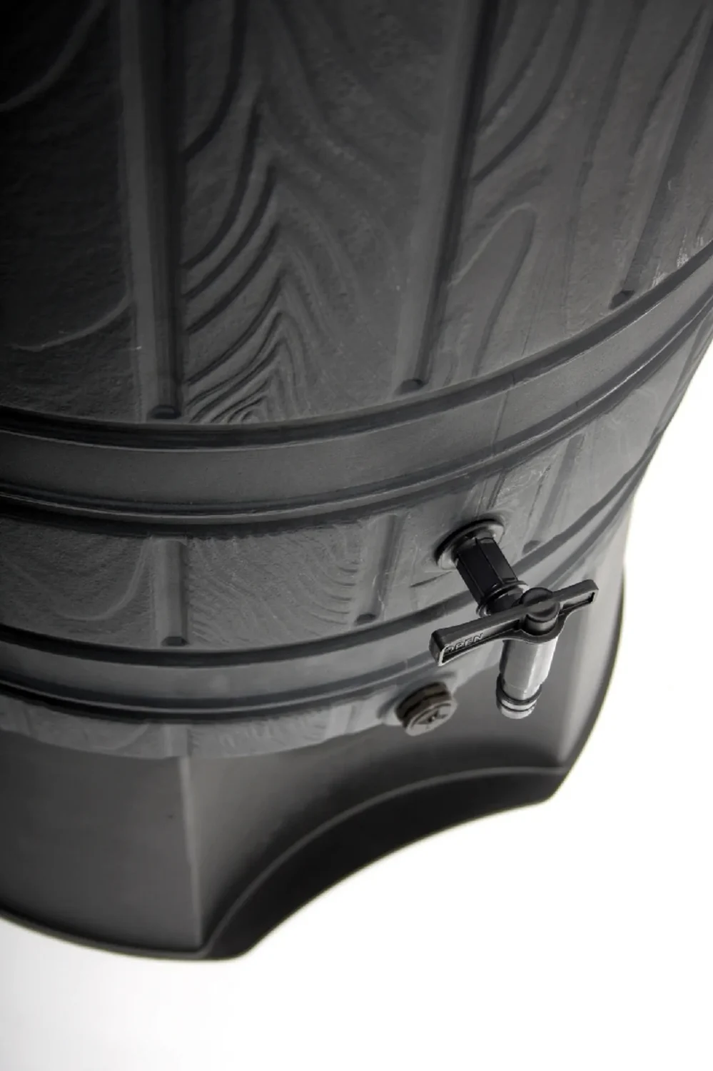 Резервуар для дощової води 265 л УФ-стабілізований HDPE чорний 648х1128 мм