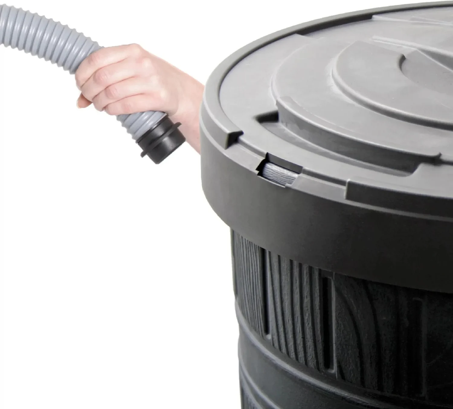 Резервуар для дощової води 265 л УФ-стабілізований HDPE чорний 648х1128 мм