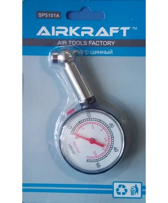 Манометр для шин AIRKRAFT SP5101A 4 бар механічний великий 0-60 psi
