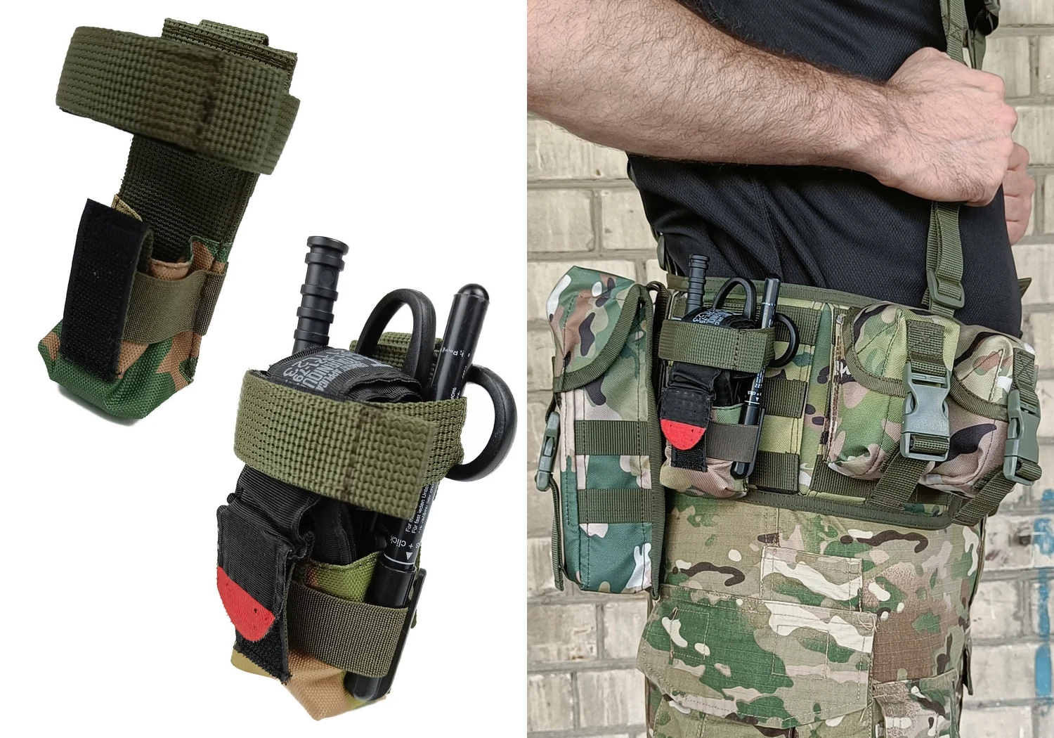 Підсумок для турнікета MOLLE мультикам Cordura 1050 компактний