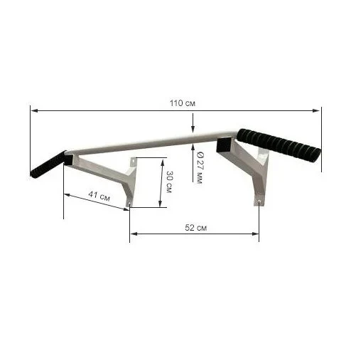 Турнік настінний Wide NE-TR-15W 110x41 см сталь білий