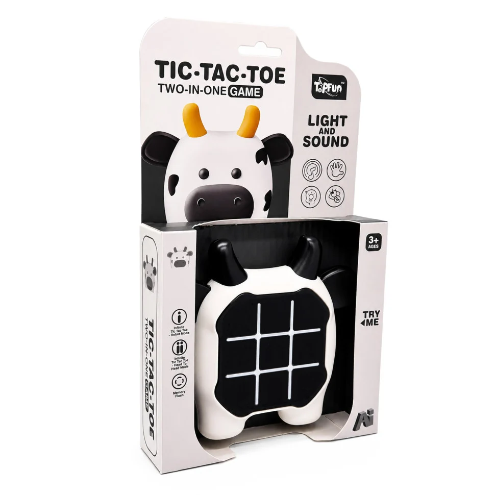 Дитяча гра Tic-Tac-Toe G66-2 інтерактивна зі світлом і звуком 15x4x26,2 см різнобарвна