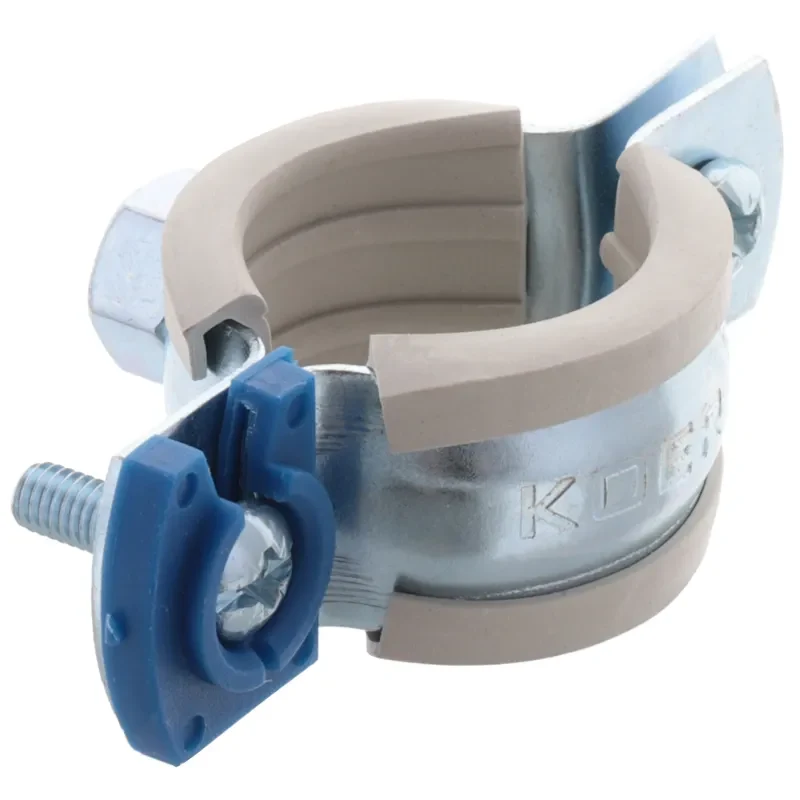 Хомут трубний Koer KCB.10.G 3/4" оцинкований 26-30 мм сірий