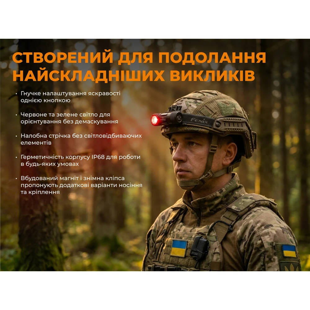 Тактический налобный фонарь Fenix Scout Pro HM50R V2.0 700 лм алюминий 66х36х32 мм темный