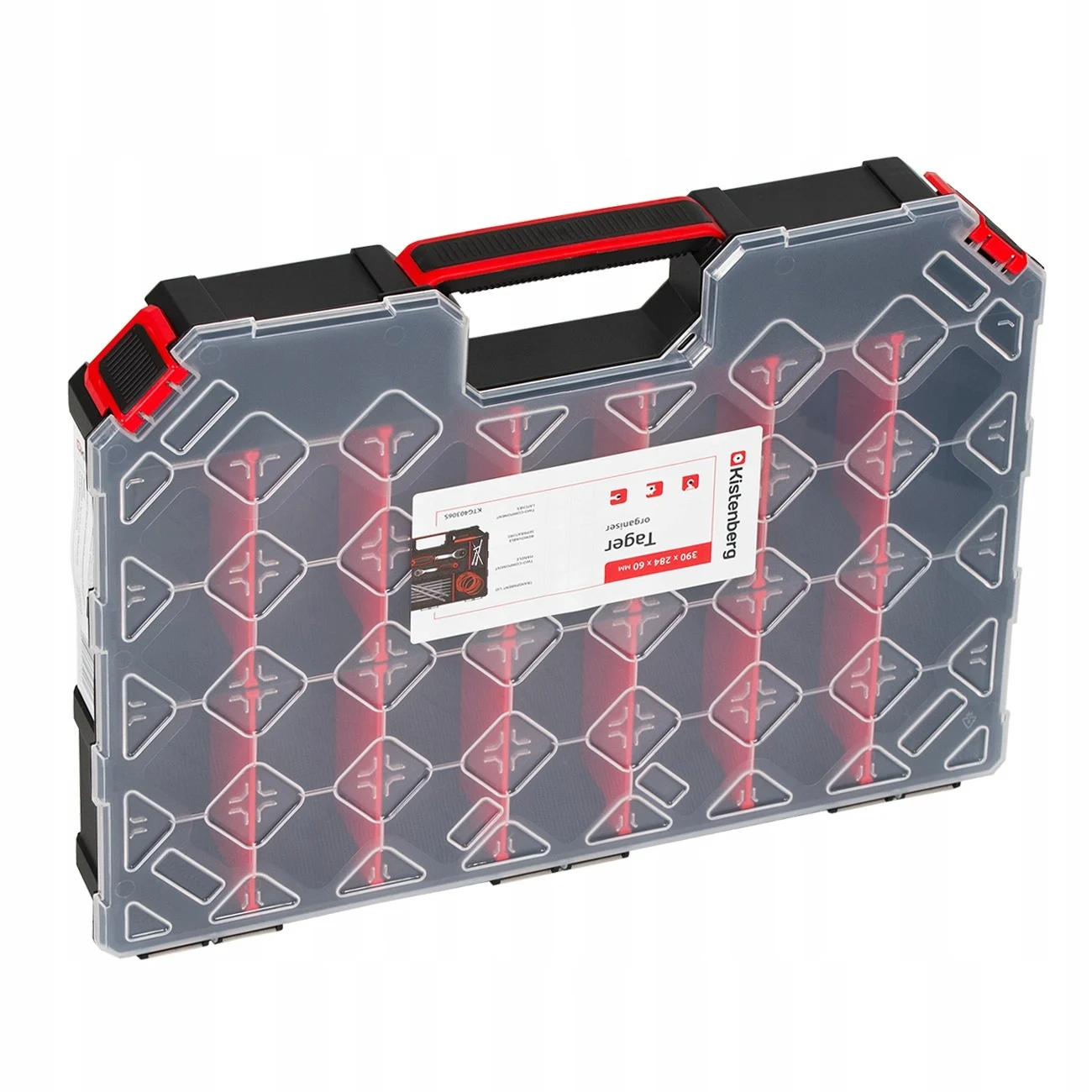 Кейс-органайзер Kistenberg TAGER CASE KTC40306S 415х290х295 мм чорний полімер