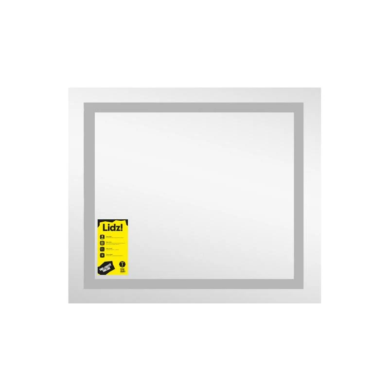 Дзеркало з LED-підсвічуванням Lidz Kubis KU1 700х600 см з антизапотіванням і димером