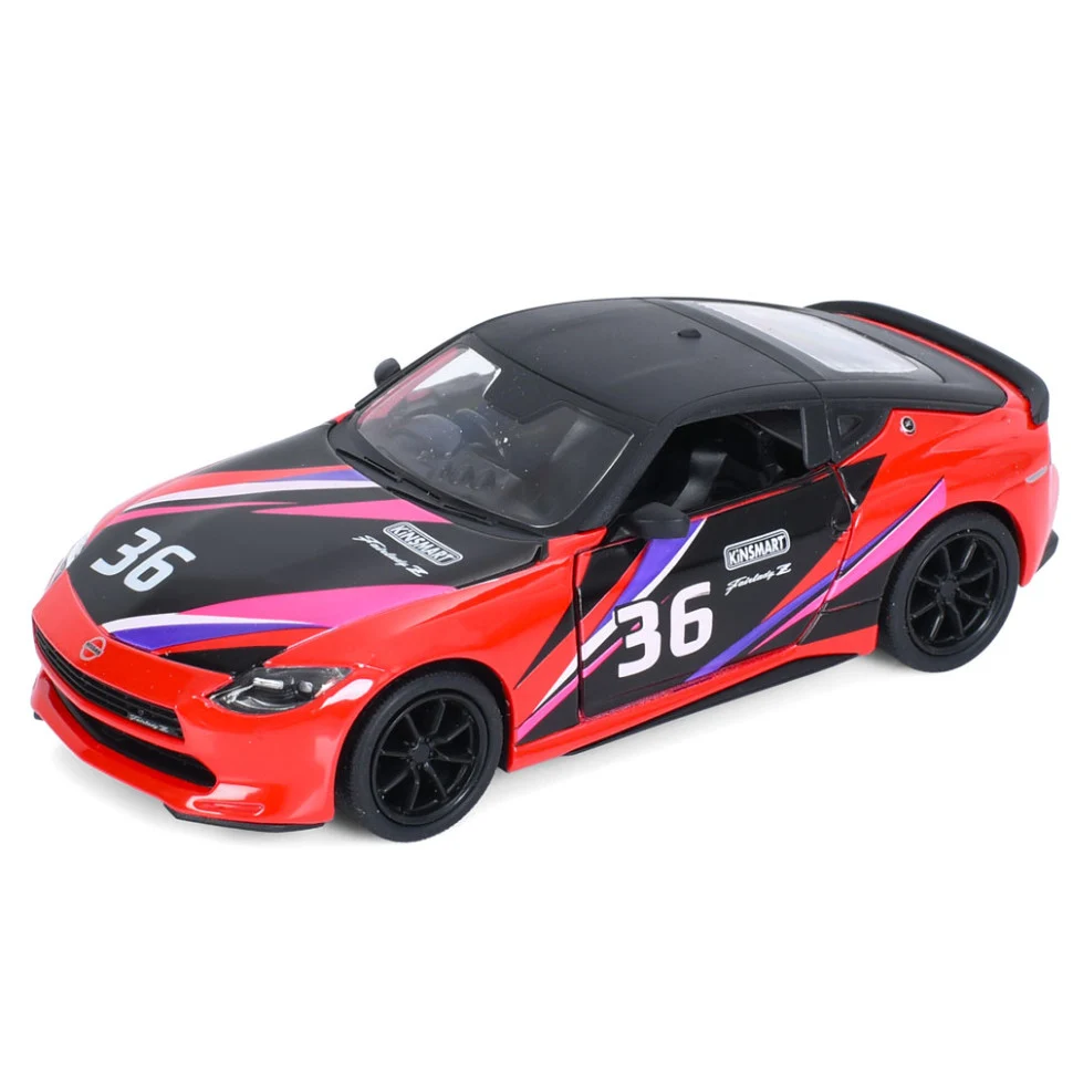 Інерційна машинка Kinsmart Nissan Fairlady Z 1:36 12 см метал + пластик червона