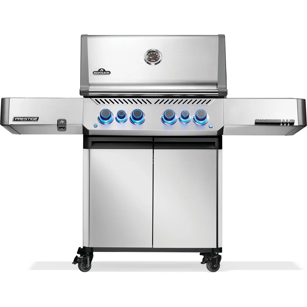 Газовий гриль Napoleon Prestige P 500 з бічною конфоркою Sizzle Zone нержавіюча сталь 166х67х130 см