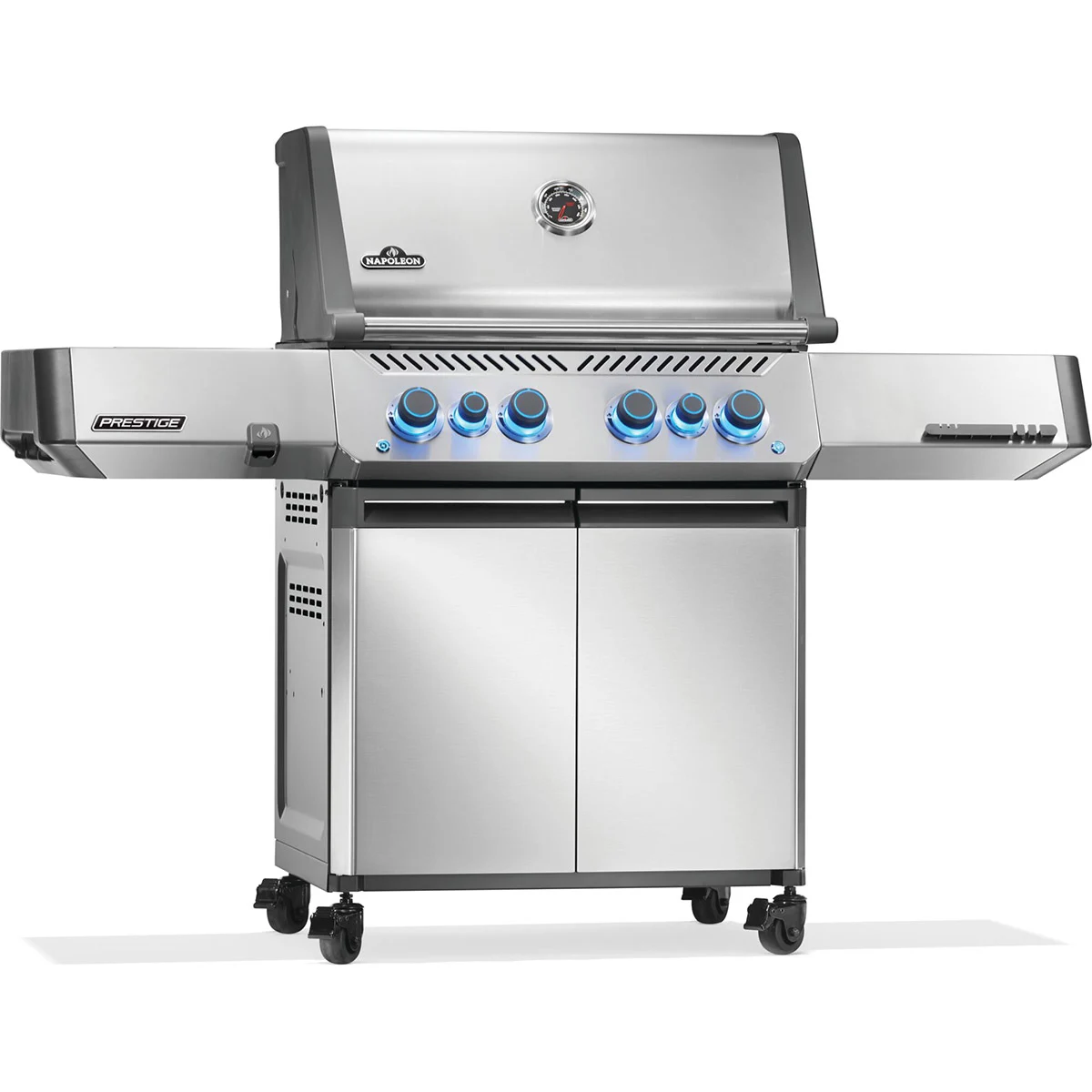 Газовий гриль Napoleon Prestige P 500 з бічною конфоркою Sizzle Zone нержавіюча сталь 166х67х130 см