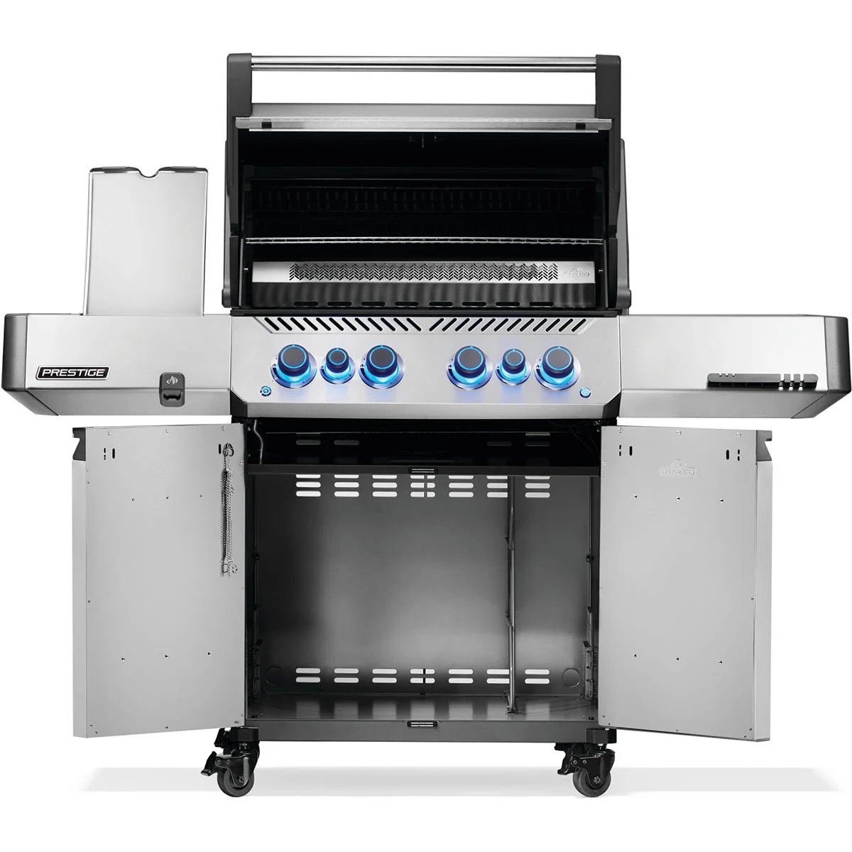Газовий гриль Napoleon Prestige P 500 з бічною конфоркою Sizzle Zone нержавіюча сталь 166х67х130 см