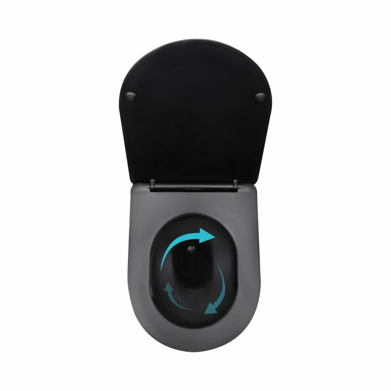 Унітаз підвісний Qtap Taurus Ultra Quiet 515x360x350 мм Дюропласт Матова чорна