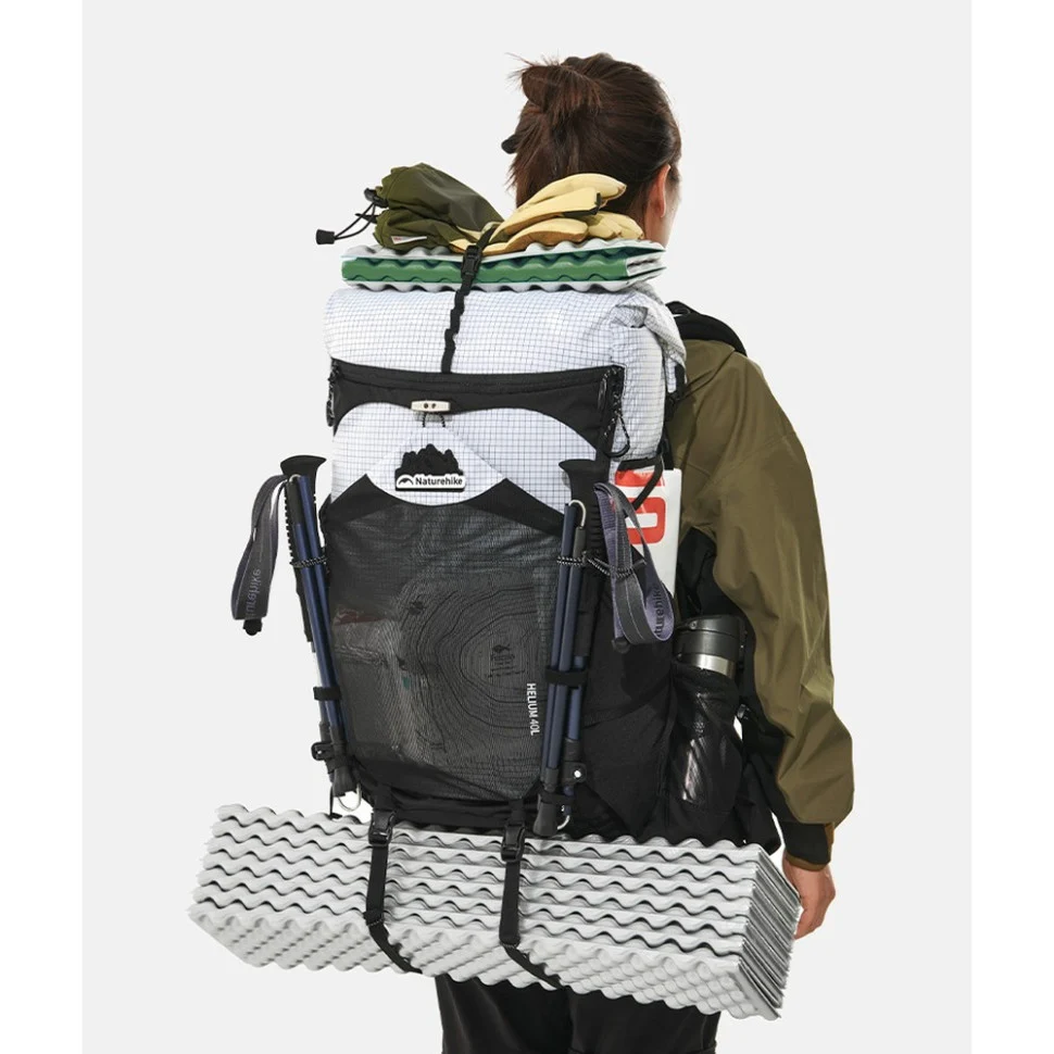 Рюкзак туристичний Naturehike CNK2450XB016 40 л Cordura чорний M