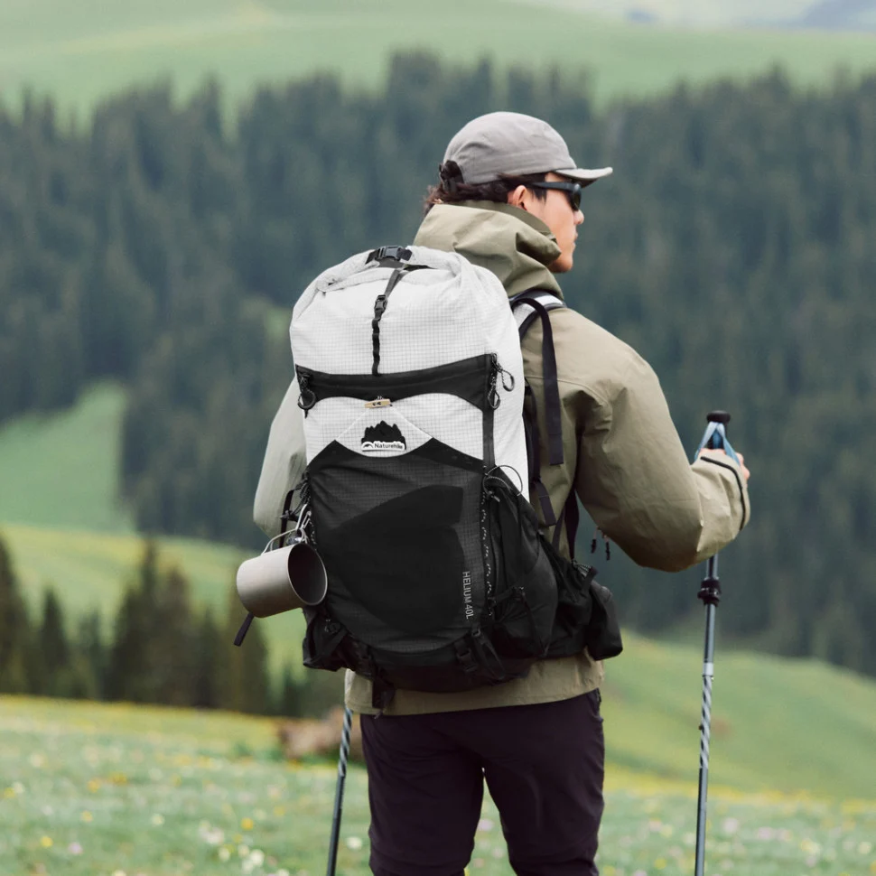 Рюкзак туристичний Naturehike CNK2450XB016 40 л Cordura чорний M