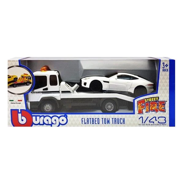 Ігровий набір Евакуатор з автомоделлю Jaguar F-Type R-Dynamic 1:43 пластик білий