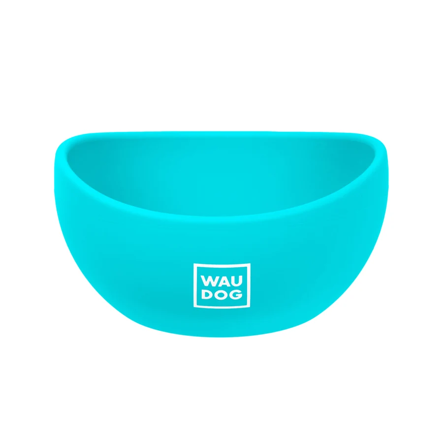 Миска WAUDOG Silicone 250 мл харчовий силікон блакитна для котів та маленьких собак
