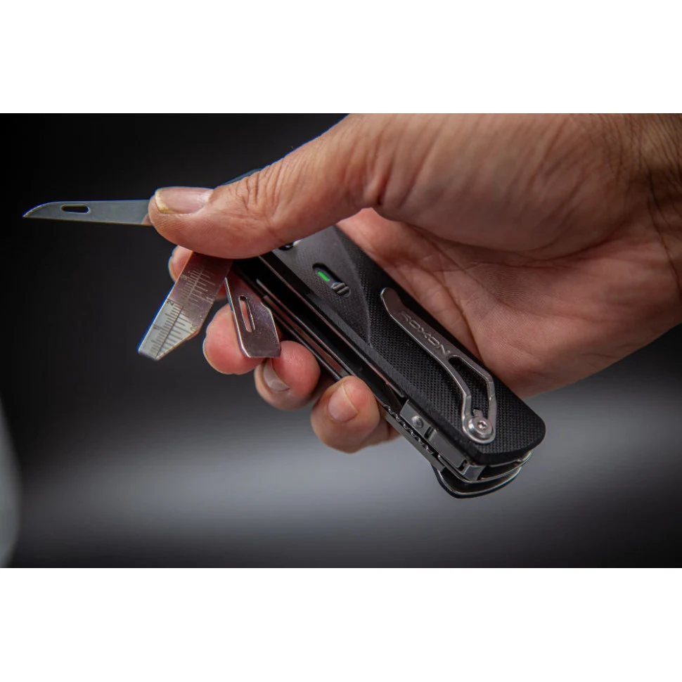Мультитул Roxon Flex S505G 14 функцій нержавіюча сталь 108х26х23 мм зелений